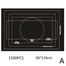Aufbewahrungsmatten für Puzzles, aufrollbar, Filz, 2000 Stück, Polsterung, C6L5