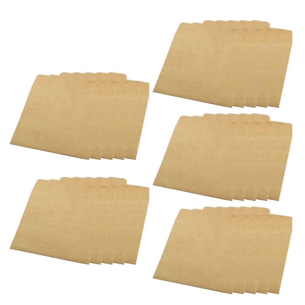 25 Pcs Envelope Kraft Cd Bag Blank Envelopes Paper Multi-Function Pocket Thick 9395123622118