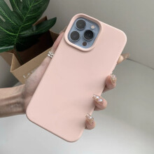 Tekutý silikónový kryt kompatibilný s Apple iPhone 15 16 14 13 12 11 Pro Max XS XR 16 14Plus, pieskovo ružový