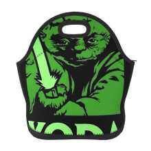 Söpö sarjakuva Star Wars Baby Yoda -eväslaukku, eristetty, uudelleenkäytettävä jäähdytinlaukku taskuilla, suuri kapasiteetti toimistoon,