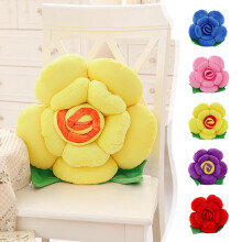 Gspmory Blumen-Plüschrosenkissen – Niedliches Sofakissen & Dekoration, passend für Schlafzimmer – Ideales Valentinstagsgeschenk