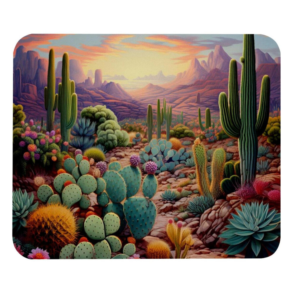 Prickly Cactus Sky Pretty Mouse Pad - Smooth Surface, Mousepad Thick Padding, Ergonomic Design For Comfortable Gaming And Office Use 9395123725291