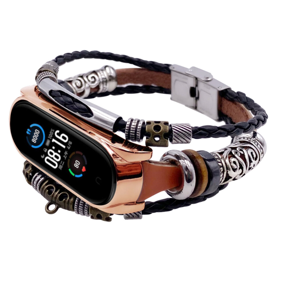Viflosae For Mi 6 Replacement Leather-Beading Bracelet Strap Weave- Electronics Gadgets Deals Of The Day Clearance 9395123725574