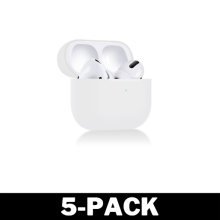 Étui en silicone compatible avec les AirPods Pro, plusieurs couleurs, blanc, lot de 5