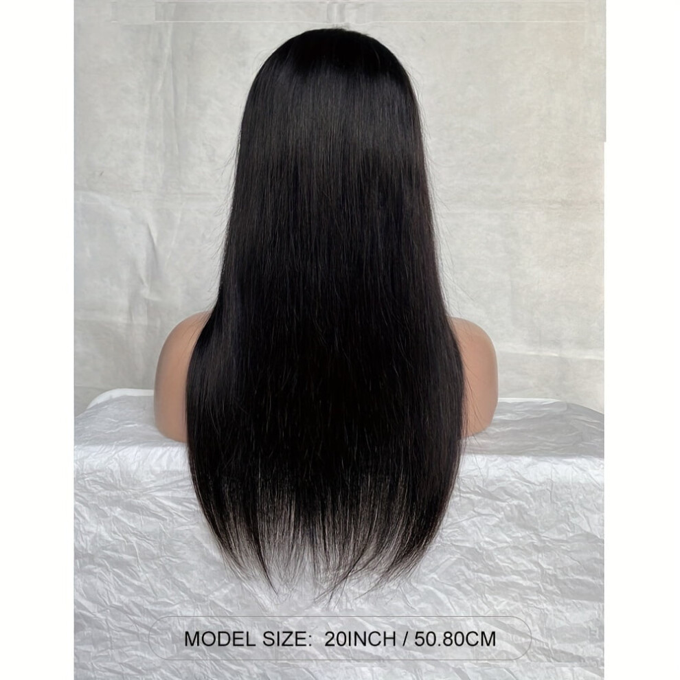 Straight Human Hair Wig With Bangs Full Machine Wigs For Women Human Hair Brazilian Natural Hair Wigs