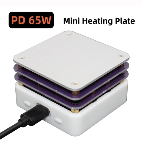PD 65W Mini Digital Display Adjustable Constant Temperature Heating Table Type-C USB Soldering Heating Plate B 1