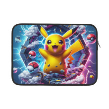 P-Ikachu 13-tommers laptop-veske, vanntett, slank, vanntett etui, slank bærbar PC-bæreveske, svart