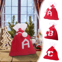 Donemore Julhängande Ornament, Kompatibel med Godispåsar Broderade Stickade Presentpåsar Återanvändbara Godispåsar Grandekoration