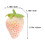 Fragole decorative artificiali in PVC per la casa, 3 pezzi, rosa 5