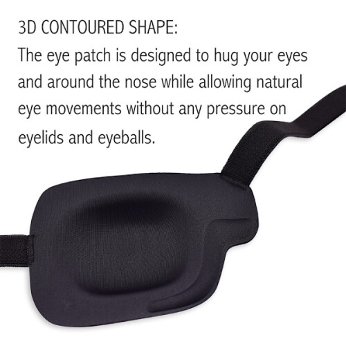 Επίθεμα ματιού INF για το αριστερό μάτι 3D με Velcro μαύρο 2