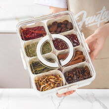 Plateau de service compartimenté Jetcloudlive avec couvercle et poignée, boîte à apéritifs, récipient à charcuterie, plateau à apéritifs