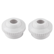 Accessoire de piscine Eddwiin - 2 buses de massage rotatives pour spa et piscine, filetage mâle 1,5 pouce, jet de retour