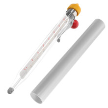 Candy Thermometer with Clip HeatResistant Glass for Deep Frying Syrup Jam Precise Temperature Reading