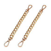 Bag Strap Chains with Aluminum Curb Link Chains and Alloy Swivel Clasps Mixed Color 20-21.8cm