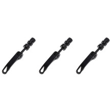 3pcs Universal Road Bike Quick Release Skewer for Wheel Hub Seatpost Seat Clamp Front Hub Skewer Mountain Bike Road Shaft Lever 35mm (Black)