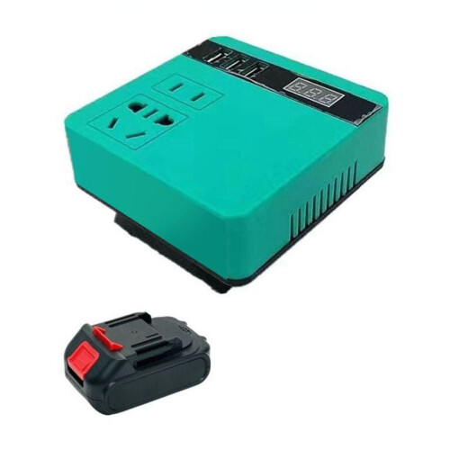 Lithium Battery Inverter With 5 Batteries Current Display AC 220V/DC 5V/12V