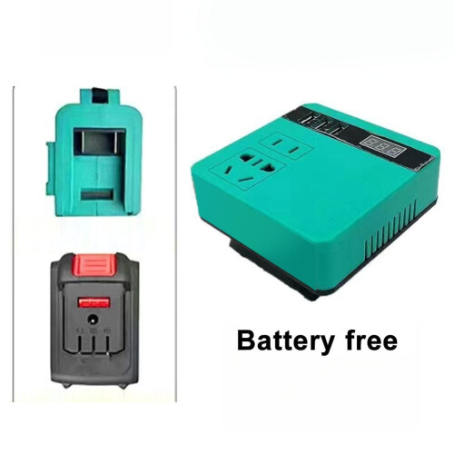 Lithium Battery Inverter With 5 Batteries Current Display AC 220V/DC 5V/12V 1
