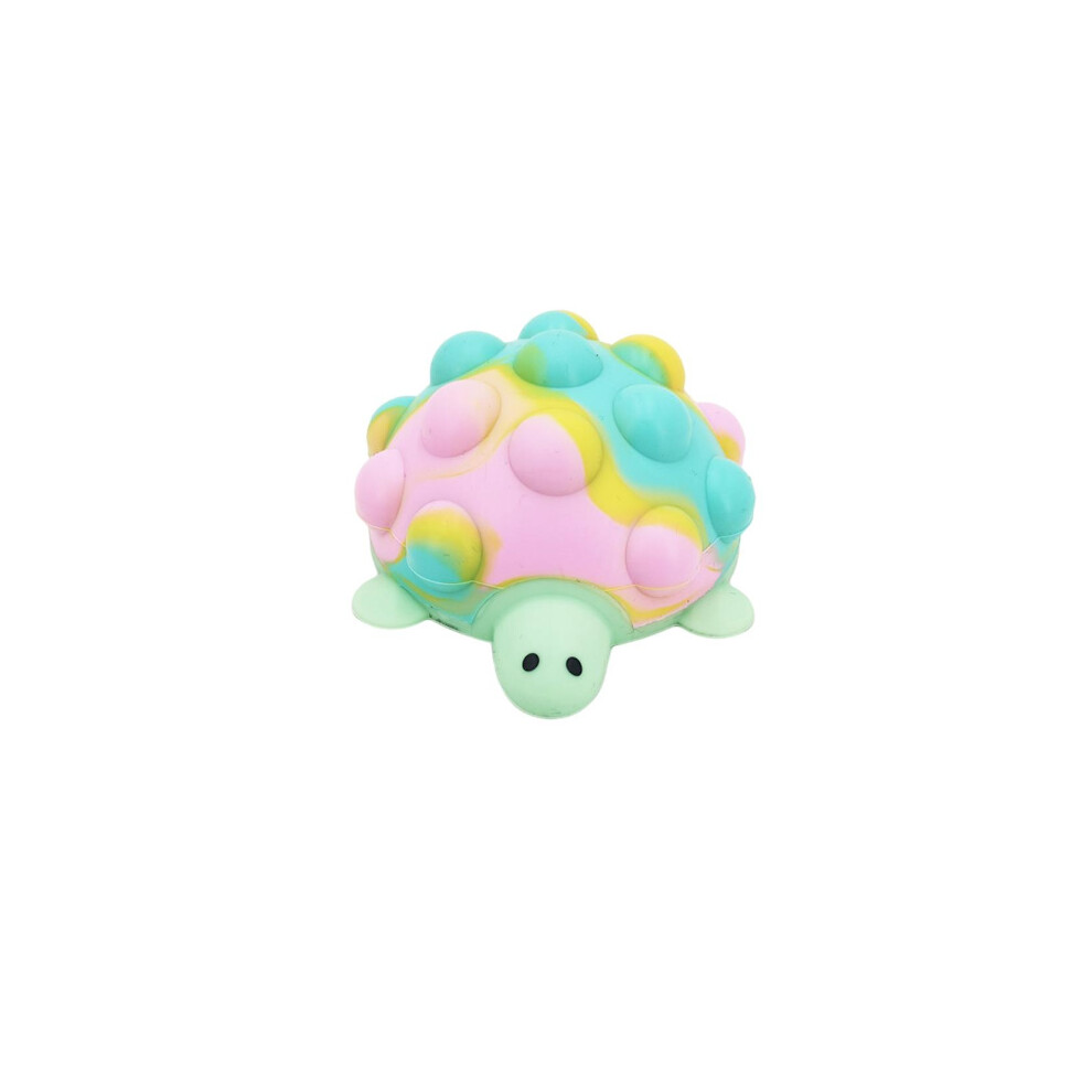 Squeeze Bubble Ball Cartoon Turtle 3D Stress Ball Silicone Sensory Decompression Toy Anxiety Relief Toy For Kids Adults 9110895176764