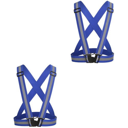 2 Pack Adjustable Safety Vest Reflective Vests High Visibility Night Running Security