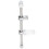 Adjustable Chrome Shower Rail Kit with Angle Adjustable Head and Polished Finish 1