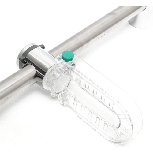 Adjustable Chrome Shower Rail Kit with Angle Adjustable Head and Polished Finish 2