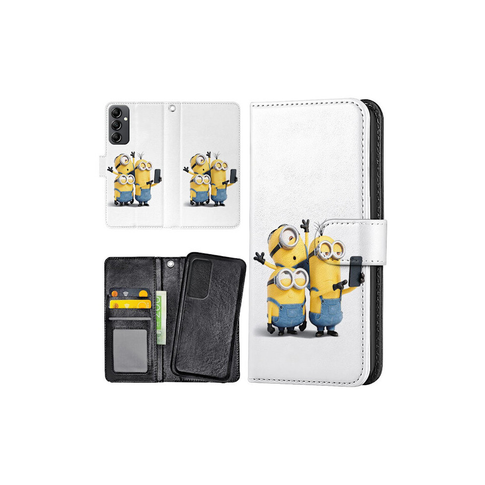 Compatible With Samsung Galaxy A14 - Wallet Case/Case Minions 9071309670738