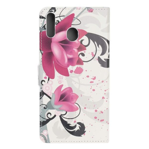 Wallet case compatible with Samsung Galaxy A40 - Lotus 2