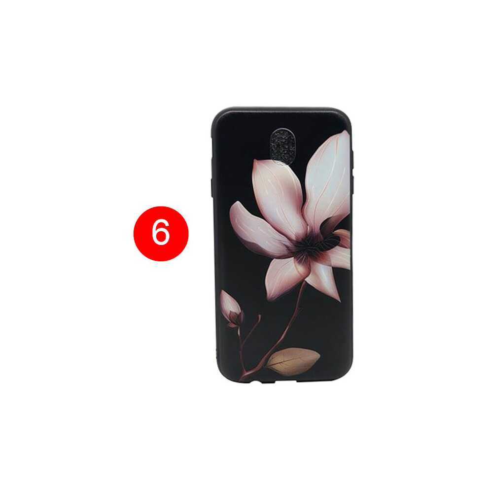 Leman Case With Flower Motif For Compatible With Samsung Galaxy J7 2017 6 9071309671131