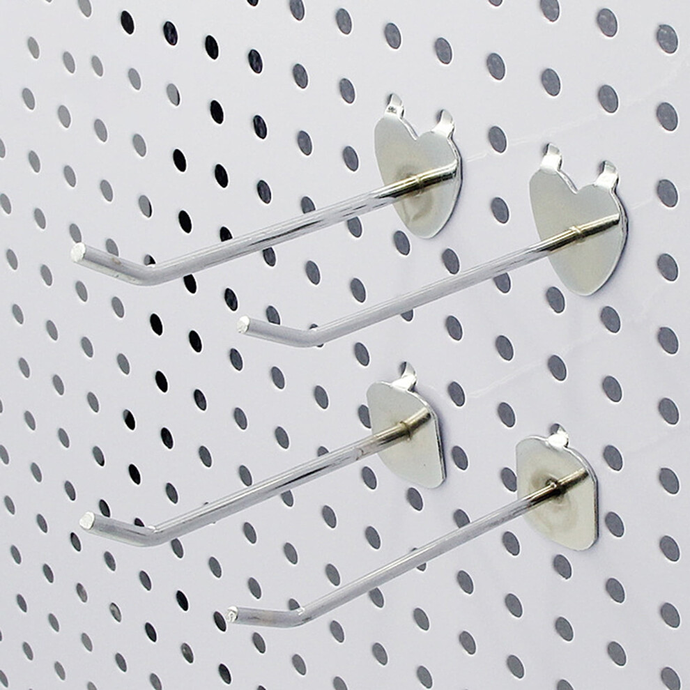 Yesbay 10Pcs Pegboard Hooks Straight Upturned Design Iron Shelf Display Hangers For Supermarkets Home Organization,Single Foot 20 Cm 9071309671230