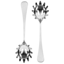 Italian Pasta Para De Y Noodle Spoon Stainless Steel Spaghetti Spatula Spagmoss Fettucine Noodles Metal with Teeth Cooking 2 Pcs