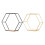 Yoone Hexagon Σιδερένιο Ράφι Αποθήκευσης Βιβλιοθήκη για Βάση Τοίχου για Υπνοδωμάτιο 6
