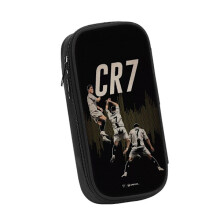Estojo Ronaldo #7 de grande capacidade para lápis, ideal para escritório, faculdade, amplo espaço de armazenamento, bolsa, porta-lápis e