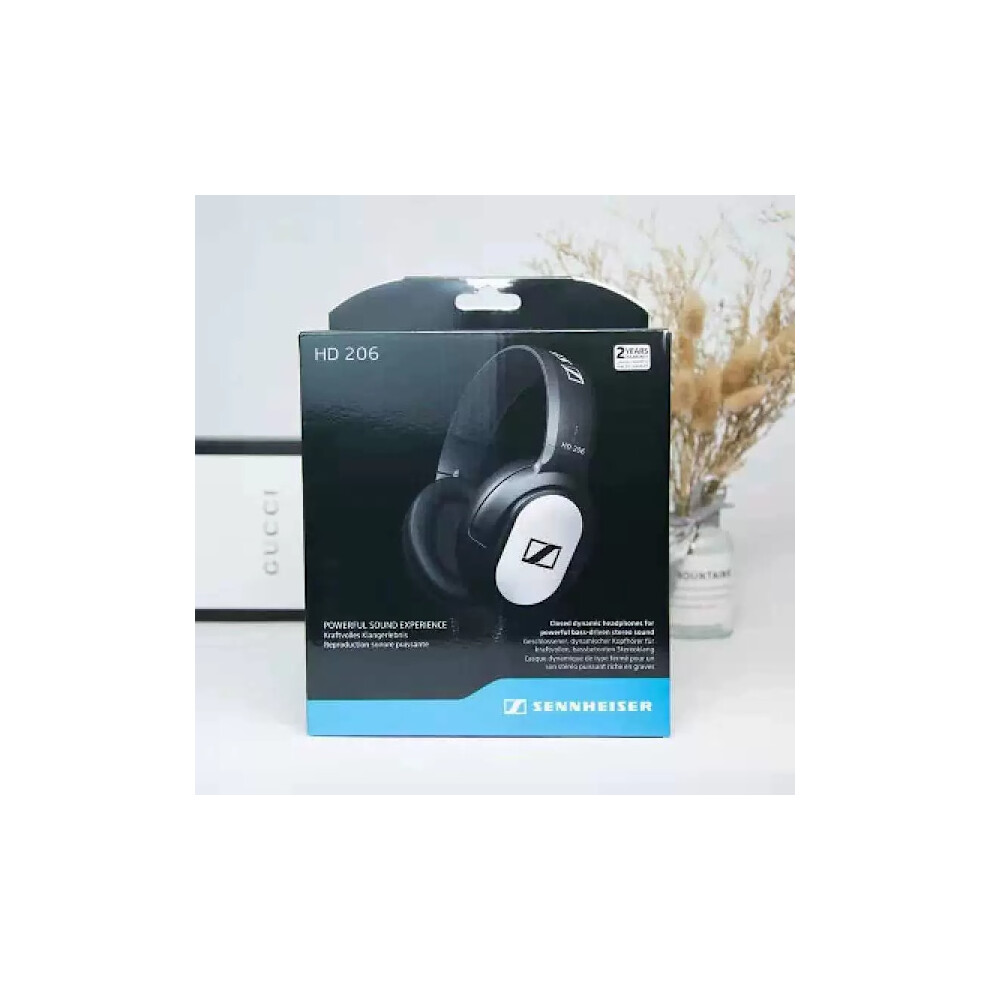 Compatible With Sennheiser Hd 206 Closed Dynamic Stereo Headphones For Studio Performance Live And Djs Black/Gold 9425574772480