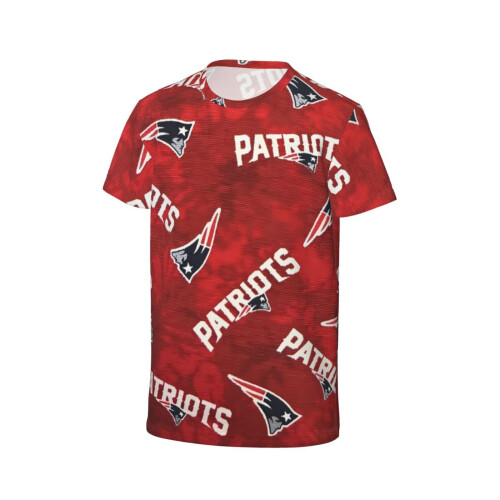 Μπλούζα Patriots Youth με κοντό μανίκι για αγόρια και κορίτσια με το λογότυπο της 2