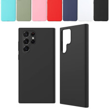 Kompatibelt med Samsung Galaxy S23Ultra-skal, mobiltelefonskal i silikon/TPU - VÄLJ RÖTT