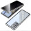 Privacy Magnetic Case compatibel met Samsung Galaxy S21 (zilver). 1