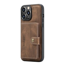 (Geschikt voor Samsung A42 5G) Slanke portemonneehoes voor mobiele telefoon met kaartvakjes en standaard, schokbestendige bescherming, koffiekleur