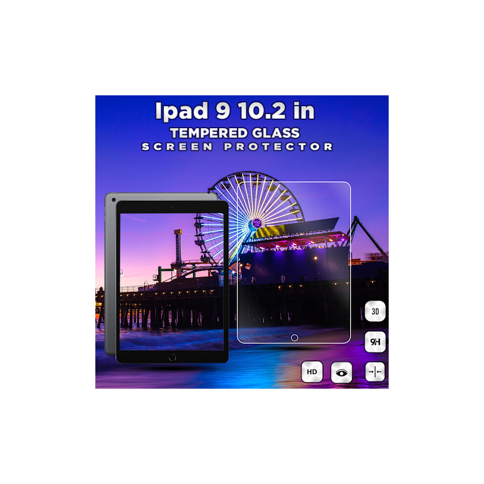 Compatible With Apple Compatible With Ipad 9 (10.2 Inch) - Tempered Glass 9H - Super Quality Screen Protector 9425574772312
