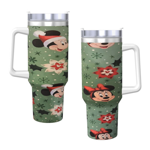 Εξατομικευμένο ποτήρι Mickey Mouse 40oz με λαβή και καλαμάκι - Κύπελλο ταξιδιού από 2