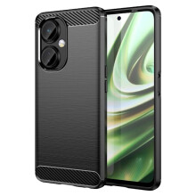 SKALO compatibel met OnePlus Nord CE3Lite5G Armor Carbon schokbestendige TPU-hoes - Meer kleuren: zwart