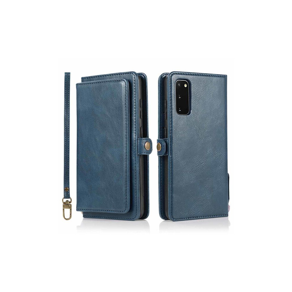 Compatible With Samsung Galaxy S20 Plus - Stylish Wallet Case Dark Blue 9425574772497