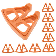 12pcs Brown Plant Pot Feet Risers for Outdoor Planters, NonSlip Supports Enhance Drainage