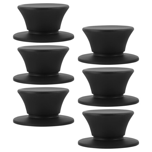 6Pcs Universal Pot Lid Replacement Knobs Heat Resistant Silicone Pan Lid Holding Handles