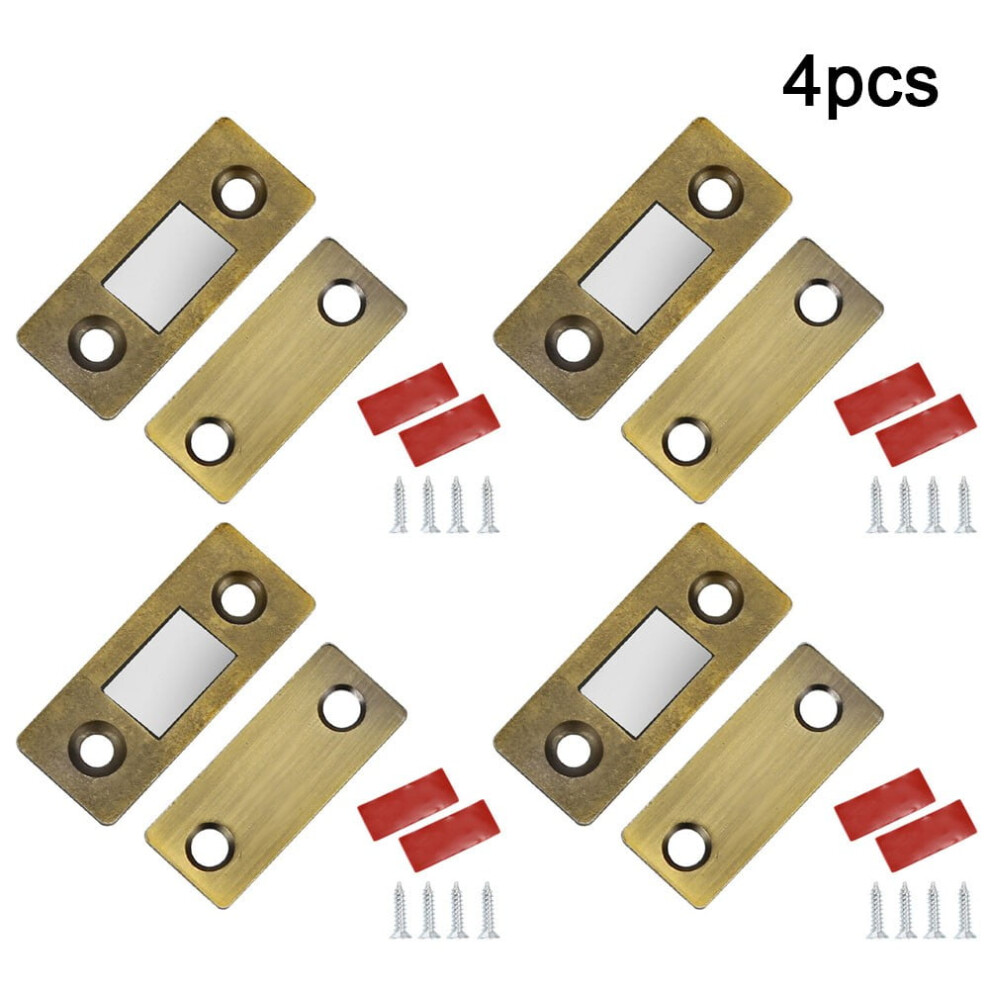 4 Sets Hole-Free Invisible Magnet Door Suction Cabinet Strong Magnetic Attractor 9425574772756