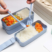 Boîtes alimentaires empilables en verre Zssyw pour la préparation des repas, boîte à lunch Bento étanche avec cuillère et fourchette, boîte à