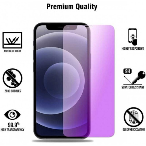 2-PACK 9H Härdat Glas Med Blått Ljusfilter Transparent Kompatibelt med iPhone7Plus / 8Plus 2