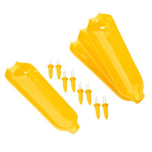 Fourchette Ă maĂŻs Hariumiu facile Ă utiliser (1 lot) - Ensemble de fourchettes Ă maĂŻs avec plateau - Ustensiles de cuisine portables et