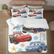 Set di biancheria da letto singolo Lightning McQueen, set copripiumino matrimoniale da 3 pezzi per bambini, 203x228 cm