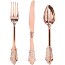360 Pieces Silver Christmas Plastic Silverware- Disposable Flatware - Heavyweight Plastic Cutlery- Includes 120 Forks, 120 Spoons, 120 Knives