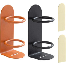 (Noir + Orange) 2 supports pour brosses à dents électriques, ZQKLA